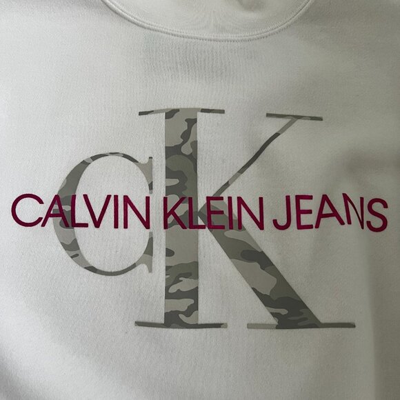 Set of 2 DKNY Gray & CK Jeans White Sweatshirts Size S - Picture 9 of 12